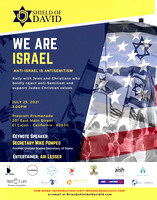 Shield of David "We Are Israel Rally" -  July 25, 2021