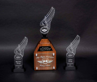 Flight Instructor Hall of Fame trophies